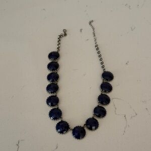 Elegant Blue and Silver Necklace